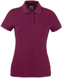 Fruit Of The Loom - Lady-Fit 65/35 Short Sleeve Polo Shirt - Lyst