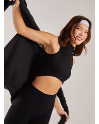 Pink Vanilla - Rib High Neck Sleeveless Crop Top - Lyst