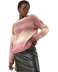 Roman - Space Dye Stripe Knit Jumper - Lyst