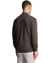 Lyle & Scott - Jersey Loop Back Bomber Jacket (gunmetal) - Lyst