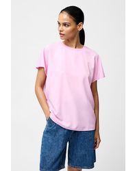 French Connection - Crepe Oversized Short Sleeve Crew Neck T-Shirt - Lyst