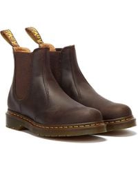 Dr. Martens - 2976 Crazy Horse Leren Chelsea Boots - Lyst