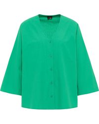 Dreimaster - Blouse Shirt Groente - Lyst