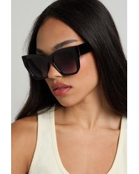Boohoo - Chunky Framed Cat Eye Sunglasses - Lyst
