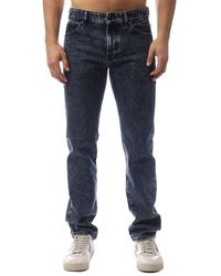 BOSS - Five Pocket Straight Leg Jeans - Lyst