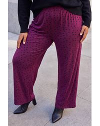 Roman - Curve Spot Wide Leg Trouser - Lyst