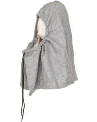 Buff - Hood With Drawstring Collar Made Of Lightweight Fabric 58500 - Lyst