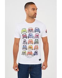 Brave Soul - Cotton Jersey Graphic T-Shirt - Lyst