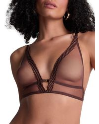 Aubade - Sheer Emotion Triangle Bralette - Lyst