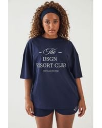 DSGN Studio - Resort Club Embroidered Oversized T-Shirt - Lyst