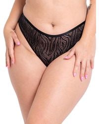 Curvy Kate - Lace Cut-Out Brazilian Briefs - Lyst