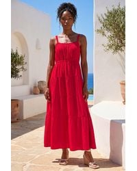 Roman - Strappy Tiered Maxi Dress - Lyst