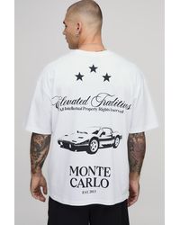 BoohooMAN - Monte Carlo Grand Prix Oversized T-Shirt - Lyst