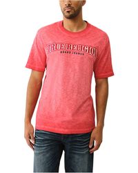 TRUE RELIGION - T Shirts Short Sleeve Casual Summer Crew Neck Tee - Lyst