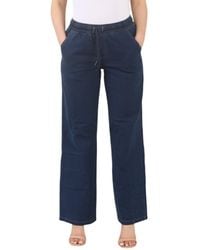 MYT - Elasticated High Waist Wide Leg Jeans - Lyst