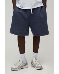 BoohooMAN - Baggy Fit Essential Washed Jersey Short - Lyst