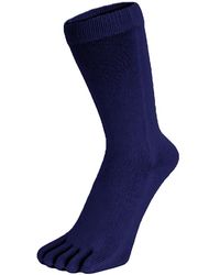 Toetoe - Ladies Essential Mid Calf Soft Breathable Cotton Toe Socks - Lyst