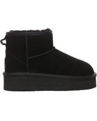 EverAu Australia - Ever Au Dusky Leather Platform Short Boots - Lyst