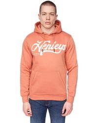 Henleys - Scripthen Hoodie (Brick) - Lyst
