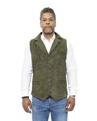 Infinity Leather - Classic Smooth Goat Suede Waistcoat-Exeter - Lyst