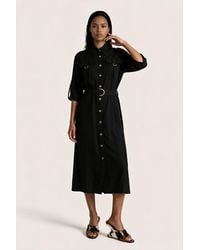 Msn-Collection - Cotton-Viscose Maxi Dress - Lyst