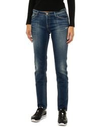 Armani - Long Worn Effect Denim Pants 3Y5J28-5D1Mz - Lyst