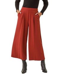 Roman - Wide Leg Premium Stretch Culottes - Lyst