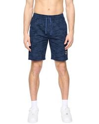 Crosshatch - Janscore Elasticated Waist Cargo Shorts Cotton - Lyst