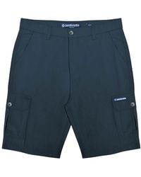 Lambretta - Rubberised Logo Cargo Shorts - Lyst