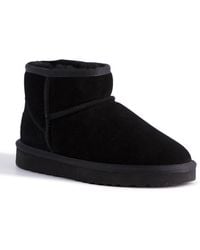 Aus Wooli - "Bondi" Australia Short Sheepskin Ankle Boot, Leather - Lyst