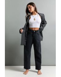 Boohoo - The Petite High Waist Mom Jean - Lyst