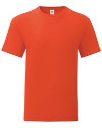 Fruit Of The Loom - Iconic T-Shirt (Pack Of 5) (Flame) - Lyst