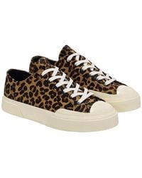 Superga - Adult 2432 Works Leopard Print Calf Leather Trainers /Off) - Lyst