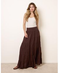 Blue Vanilla - Jersey Band Tiered Skirt - Lyst