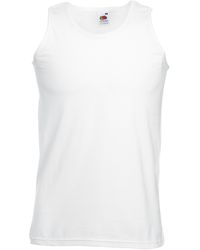Fruit Of The Loom - Atletisch Mouwloos Hemd / Tanktop (wit) - Lyst