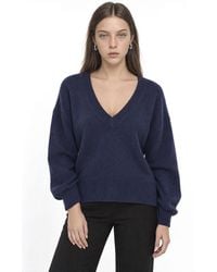Busem - Crop V-Neck Sweatshirt - Lyst