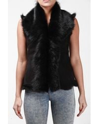 Infinity Leather - Toscana Sheepskin Short Gilet-Denver - Lyst