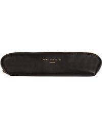 Pure Luxuries - 'Reeves' Leather Make-Up Brush Bag - Lyst