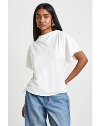 Boohoo - Loose Ruched Side Body Top - Lyst