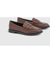 Boohoo - Basic Flat Loafers - Lyst