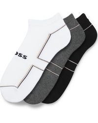 BOSS - 3 Pack Of Ankle Socks - Lyst