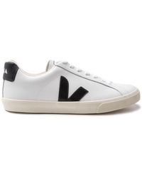 Veja - Esplar Low Logo Leather Trainers - Lyst