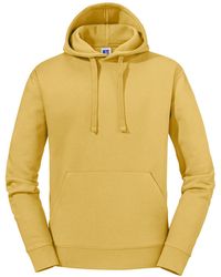 Russell - Authentic Plain Hoodie (Mustard) - Lyst