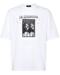 DSquared² - Cartoon El Design T-Shirt Cotton - Lyst