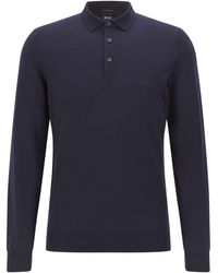 BOSS - Polo Bono-l Sweater In Donkerblauw - Lyst