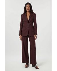 Karen Millen - Petite Tencel Blend Tailored Single Breasted Blazer - Lyst