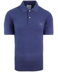 Lacoste - Classic Fit Cobalt Polo Shirt Cotton - Lyst