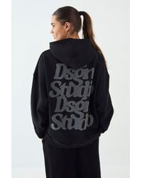 DSGN Studio - Puff Print Slogan Oversized Hoodie - Lyst