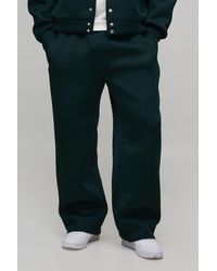 BoohooMAN - Plus Relaxed Fit Scuba Marl Trousers - Lyst