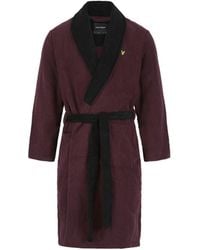 Lyle & Scott - And Shawl Neck Long Sleeve Robe - Lyst